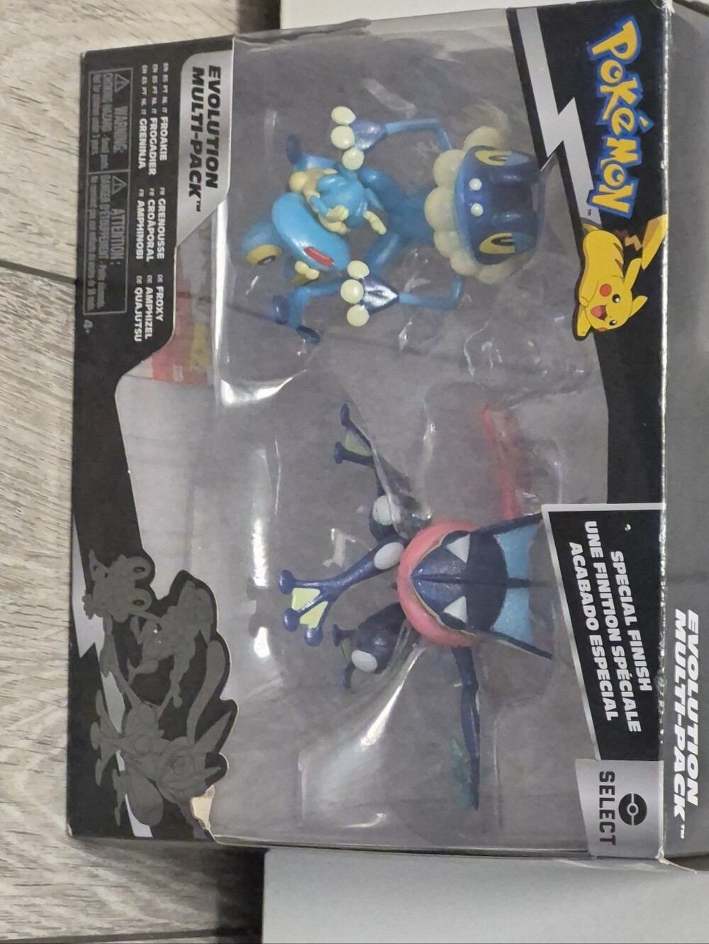Pokémon Evolution Multi-Pack Froakie Frogadier Greninja Special Finish Jazwares